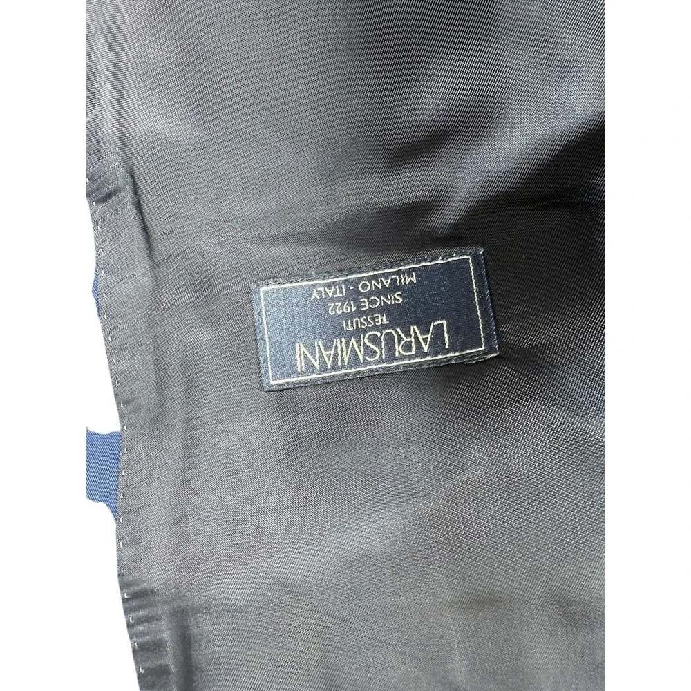 J Crew Ludlow Blazer Mens 40R Blue Italian Cotton Sport Coat LARUSMANI‎ Fabric